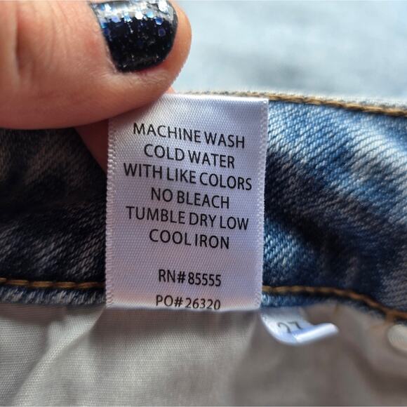 Pistola women wide straight Leg Jeans size 27 Revolve Anthropologie trendy blue - Picture 10 of 15